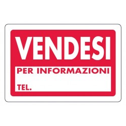 Cartello vendesi 30x20 cm