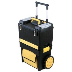 Set mobile "2 in 1"con tasca esterna in tessuto con ruote 47x30x62 cm 1pezzi