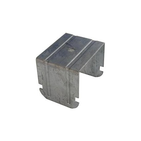 Gancio a scatto doppia struttura ad incrocio per profilo 27/50 H4,4cm arrotondato SpessoreBordo 4mm con filettatura M6 100 pez