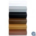 Angle baseboards and door handles